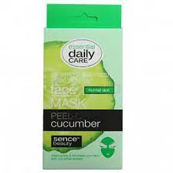 SENCE BEAUTY ESSENTIAL DAILY CARE FACE MASK PEEL-OFF CUCUMBER BOITE DE 5