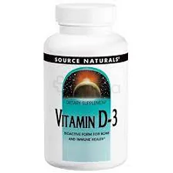 SOURCE NATURALS VITAMIN D3 BOITE DE 120 CAPSULES