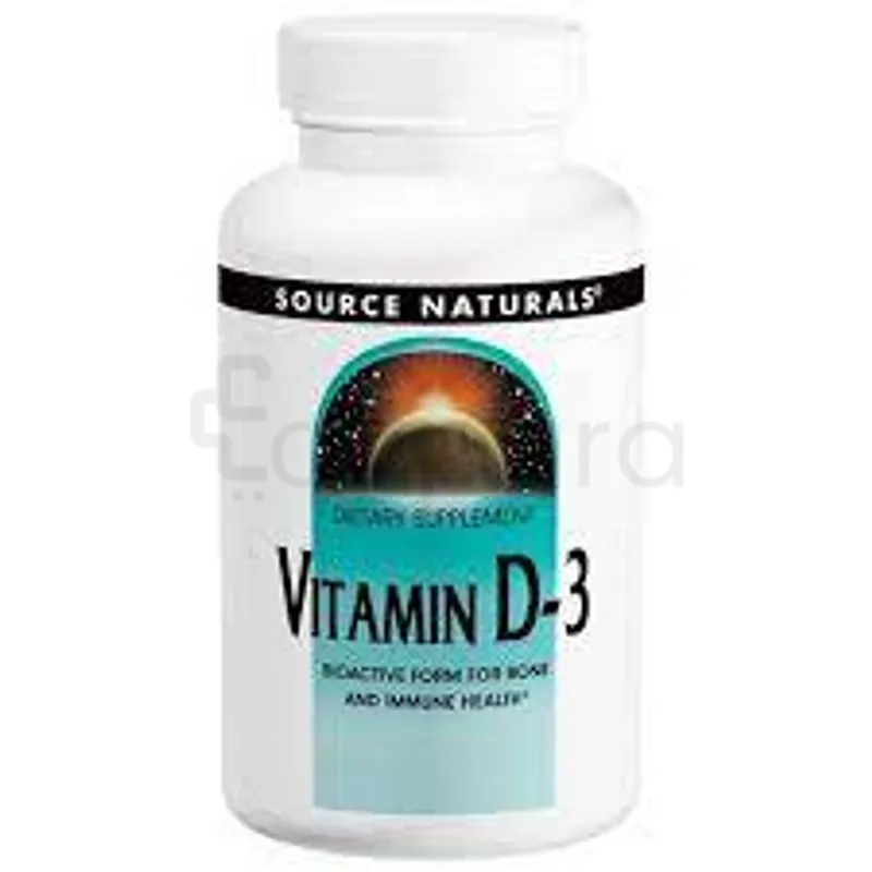 SOURCE NATURALS VITAMIN D3 BOITE DE 120 CAPSULES