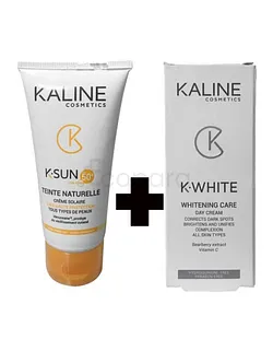 KALINE PACK K-SUN ECRAN SOLAIRE COUVRANT SPF50+ 50ML + K-WHITE SOIN ECLAIRCISSANT CREME DE NUIT 50ML