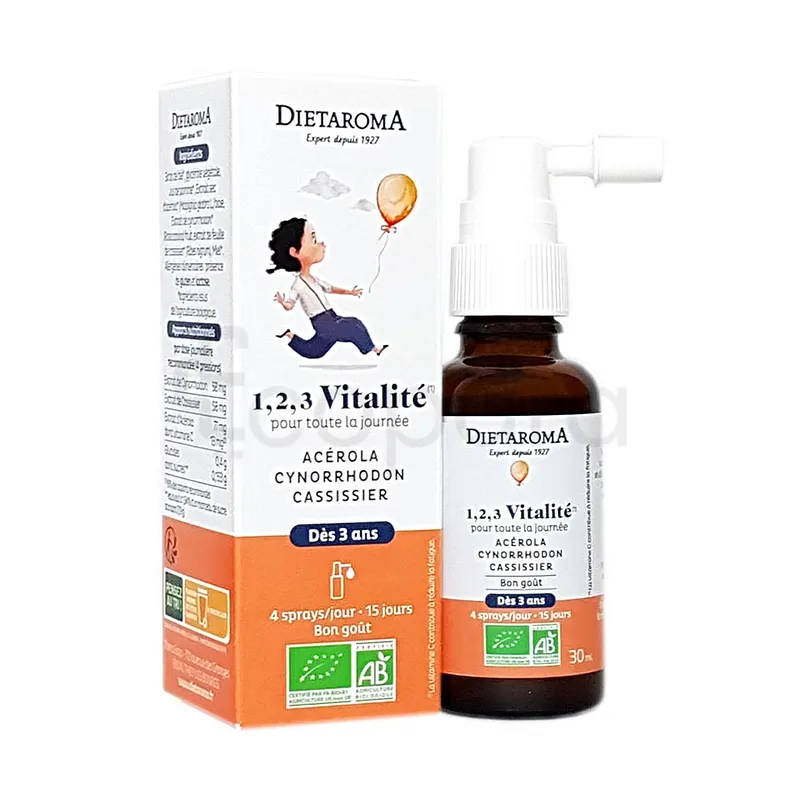 DIETAROMA 1.2.3 VITALITE POUR ENFANTS 30ML