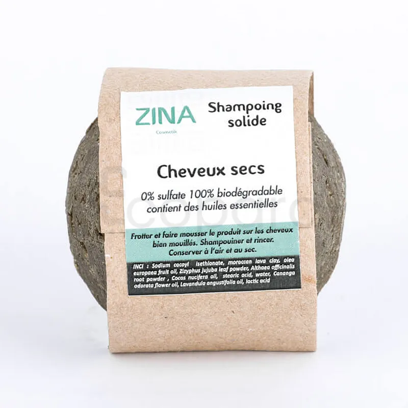 ZINA SHAMPOOING SOLIDE CHEVEUX SECS