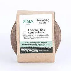 ZINA SHAMPOOING SOLIDE CHEVEUX FINS SANS VOLUME
