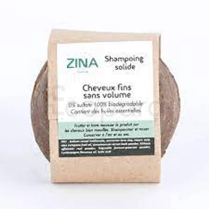 ZINA SHAMPOOING SOLIDE CHEVEUX FINS SANS VOLUME