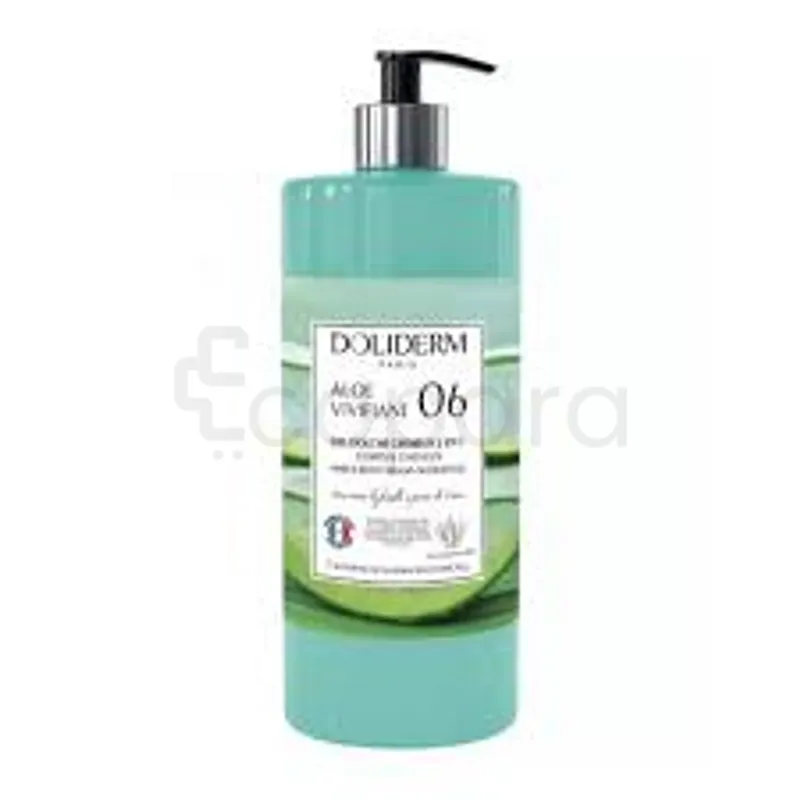 DOLIDERM 06 GEL DOUCHE ALOE VIVIFIANT CREMEUX 2 EN 1 CORPS CHEVEUX 1L