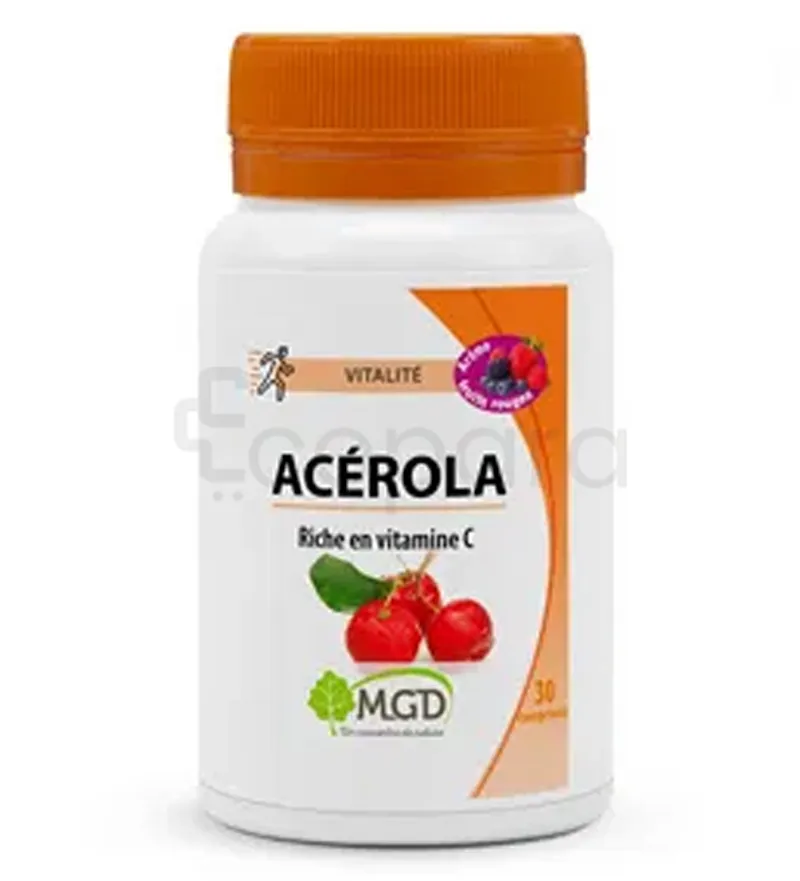 MGD ACEROLA AROME FRUITS ROUGES BOITE DE 30 COMPRIMES