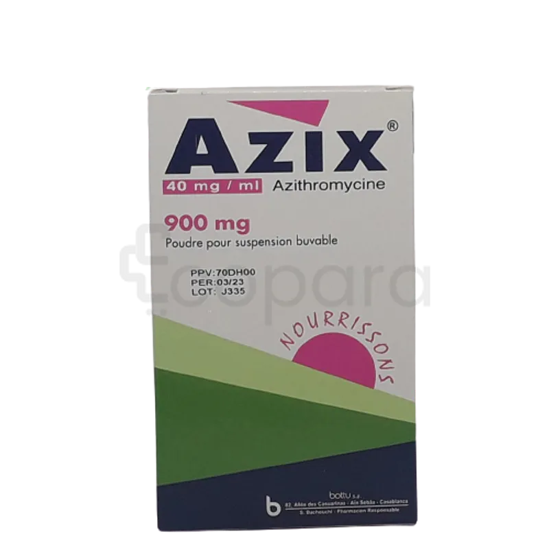 AZIX SI 900MG POUDRE POUR SUSPENSION BUVABLE NOURRISSON 22.5ML