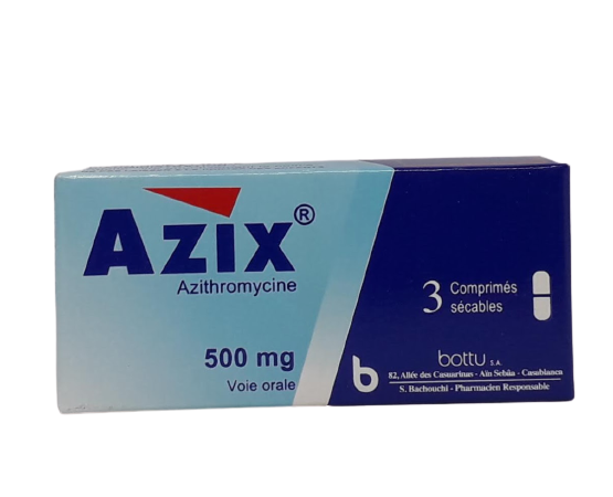AZIX 500MG BOITE DE 3 COMPRIMES SECABLES
