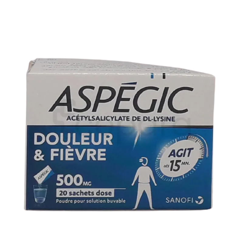ASPEGIC 500MG BOITE DE 20 SACHETS