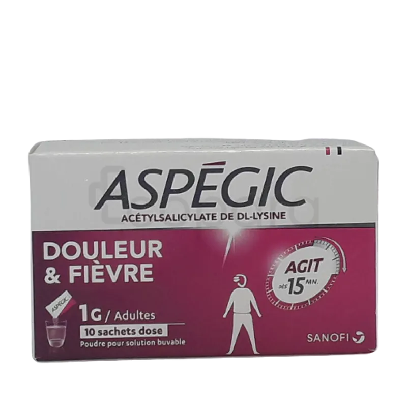 ASPEGIC 1000MG BOITE DE 10 SACHETS PM