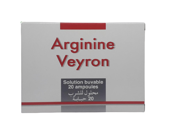 ARGININE VEYRON 1G BOITE DE 20 AMPOULES BUVABLES