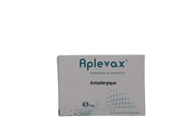 APLEVAX ANTIALERGIQUE 5MG BOITE DE 30 COMPRIMES
