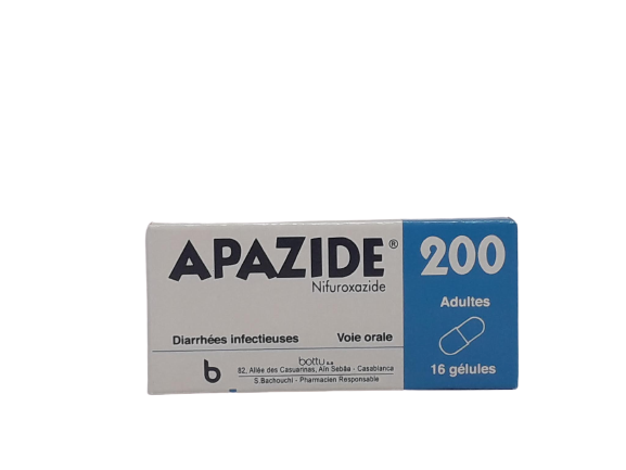 APAZIDE 200MG BOITE DE 16 GELULES