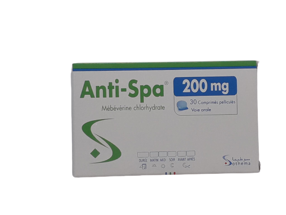 ANTISPA 200MG BOITE DE 30 COMPRIMES