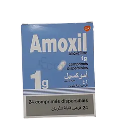 AMOXIL 1G BOITE DE 24 COMPRIMES DISPERSIBLES