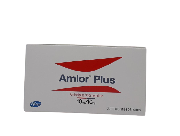 AMLOR PLUS 10MG/10MG BOITE DE 30 COMPRIMES