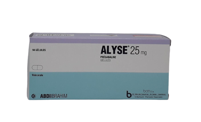 ALYSE 25MG BOITE DE 56 GELULES