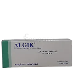 ALGIK 500MG/50MG BOITE DE 16 COMPRIMES