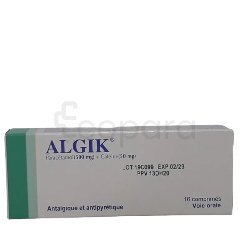 ALGIK 500MG/50MG BOITE DE 16 COMPRIMES