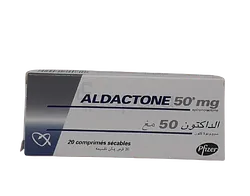 ALDACTONE 50MG BOITE DE 20 COMPRIMES SECABLES