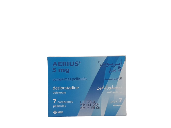 AERIUS 5MG BOITE DE 7 COMPRIMES PM