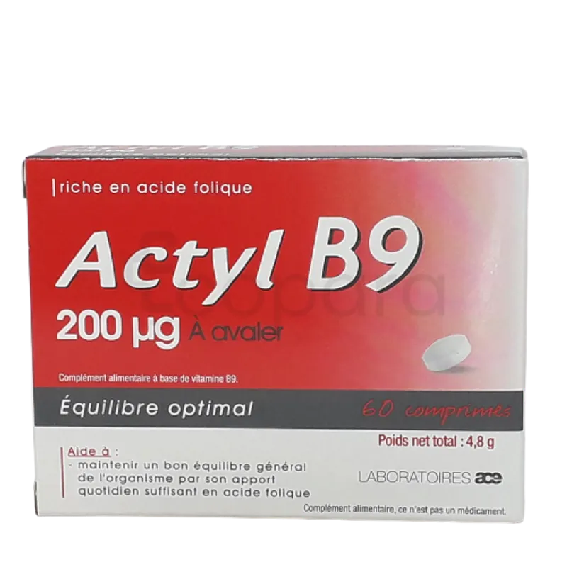 ACTYL B9 200UG BOITE DE 60 COMPRIMES