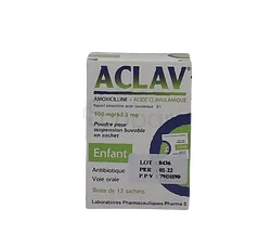ACLAV 500MG/62.5MG BOITE DE 12 SACHETS