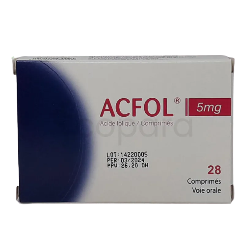 ACFOL 5MG BOITE DE 28 COMPRIMES