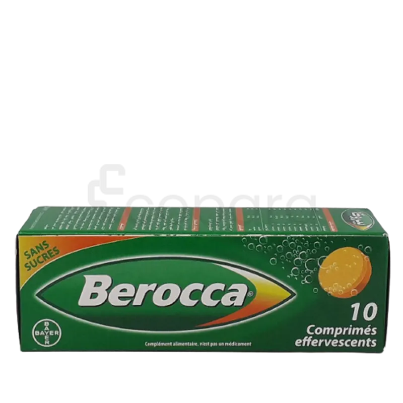 BEROCCA ZINC SANS SUCRE BOITE DE 10 COMPRIMES EFFERVESCENTS