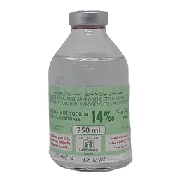 BICARBONATE 14% 250ML INJECTABLE PAR UNITE