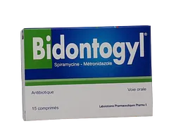 BIDONTOGYL 1.5MI/250MG BOITE DE 15 COMPRIMES