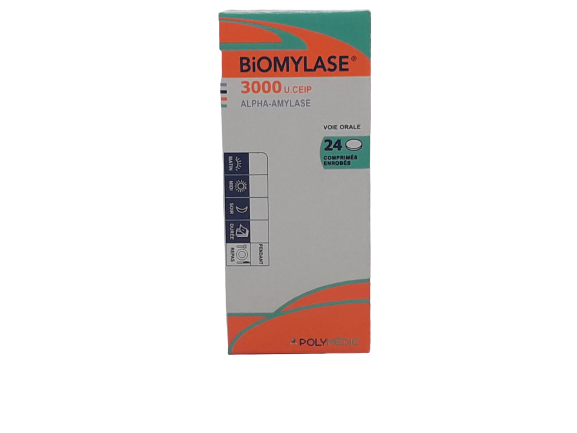 BIOMYLASE 300U.CEIP BOITE DE 24 COMPRIMES