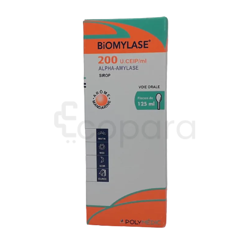 BIOMYLASE 200U.CEIP 125ML SIROP