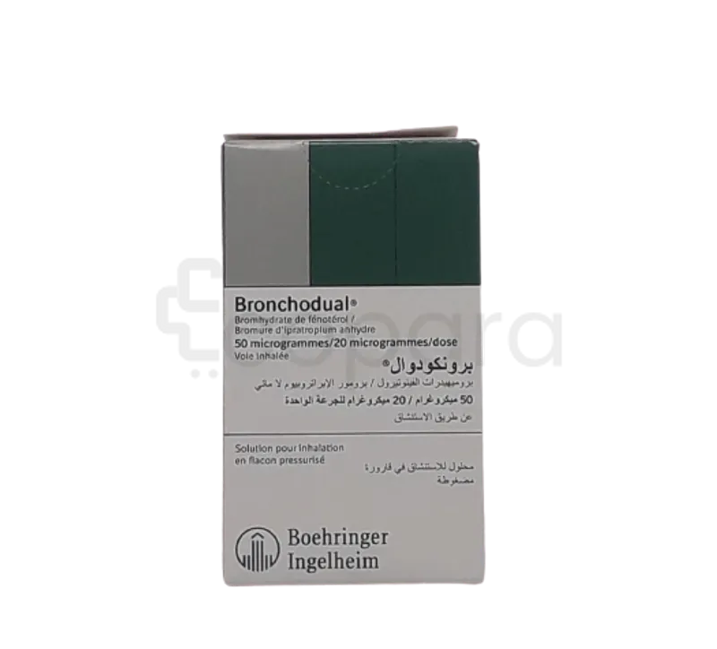 BRONCHODUAL 50µG/20µG BOITE DE 200 DOSES