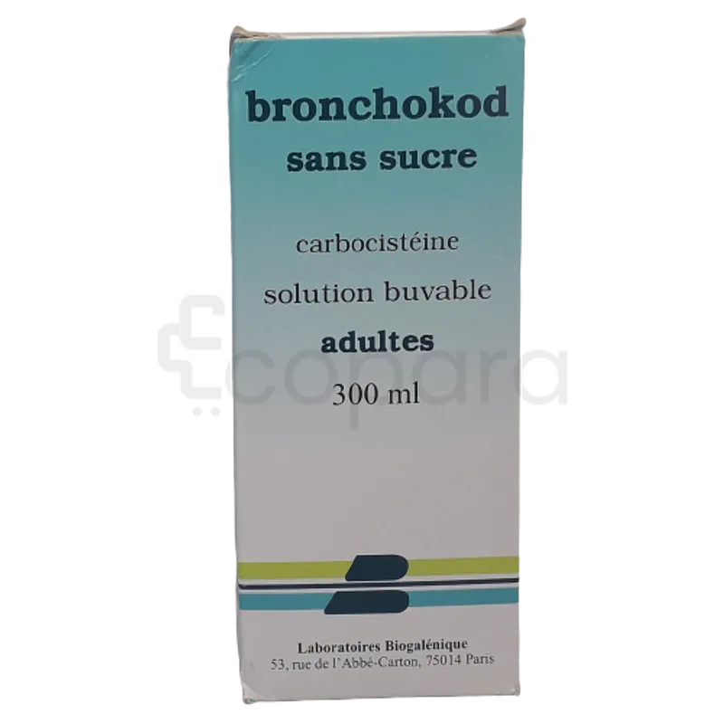 BRONCHOKOD 5% SANS SUCRE ADULTE 300ML