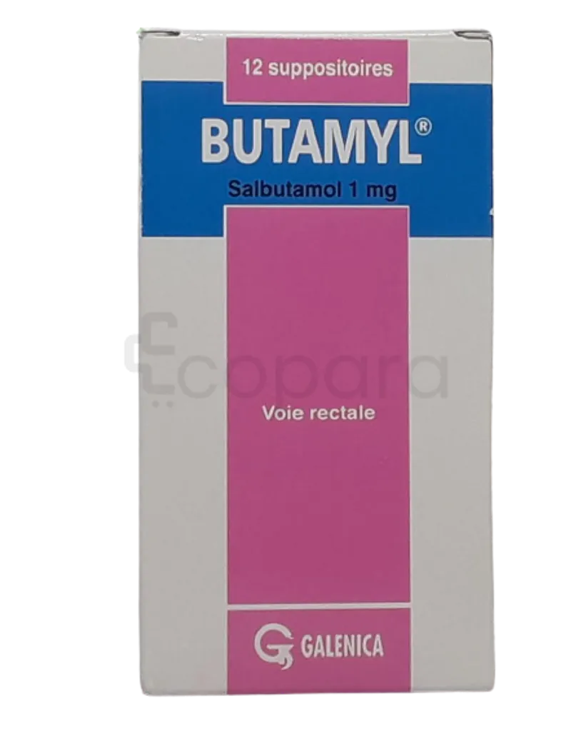 BUTAMYL 1MG BOITE DE 12 SUPPOSITOIRES