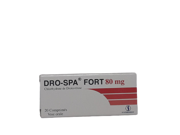 DROSPA FORT 80MG BOITE DE 20 COMPRIMES