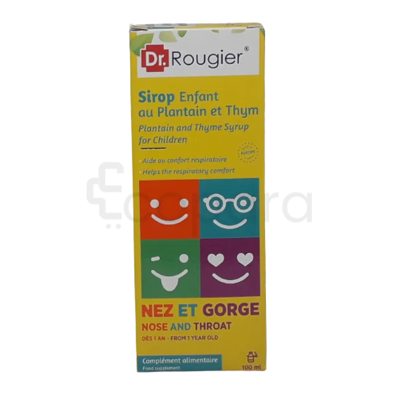 DR ROUGIER NEZ ET GORGE PLANTAIN ET THYM SIROP ENFANT 100ML