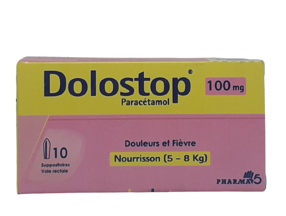DOLOSTOP 100MG BOITE DE 10 SUPPOSITOIRES