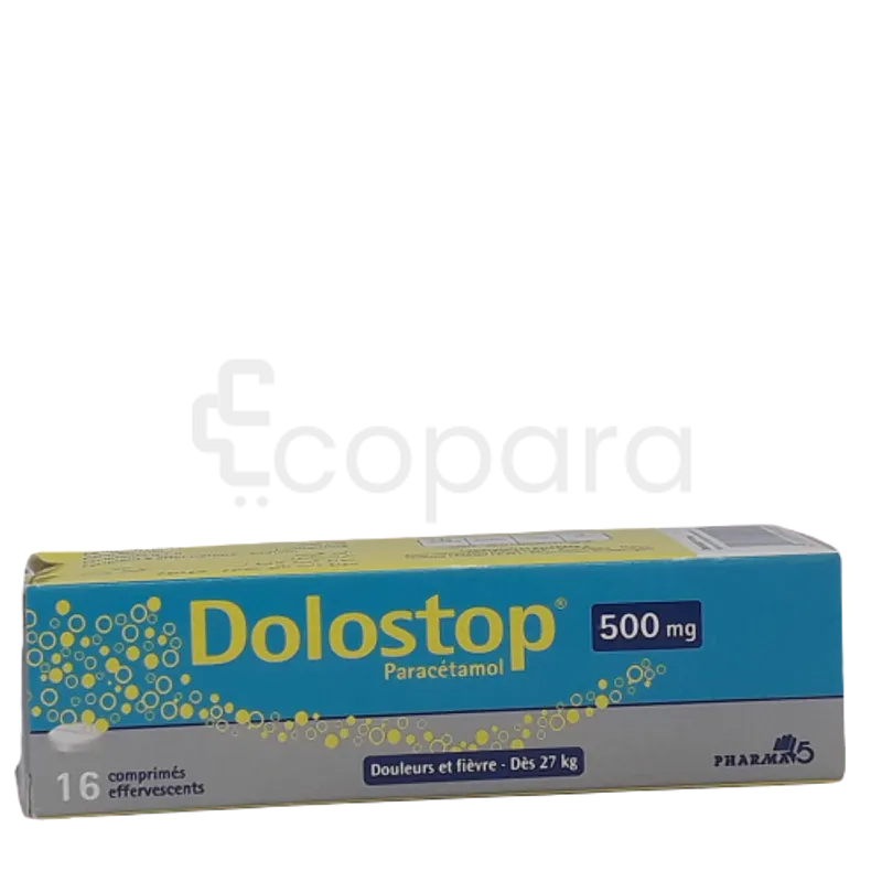 DOLOSTOP 500MG BOITE DE 16 COMPRIMES EFFERVESCENTS