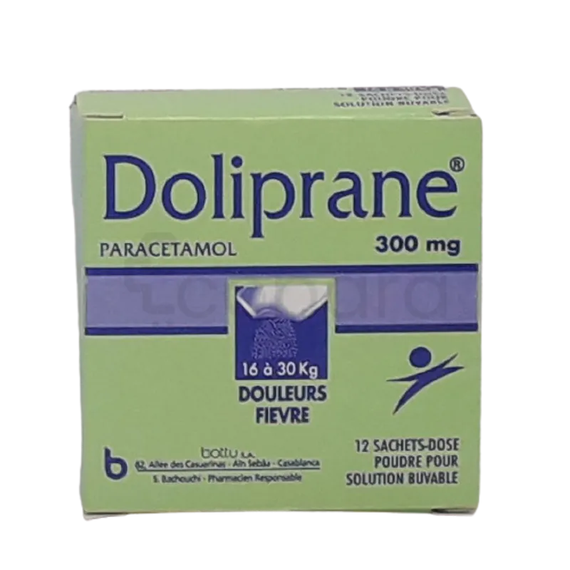 DOLIPRANE 300MG BOITE DE 12 SACHETS