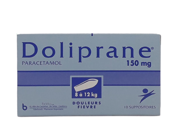 DOLIPRANE SU 150MG SUPPO