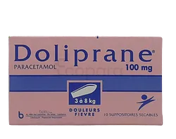 DOLIPRANE 100MG BOITE DE 10 SUPPOSITOIRES