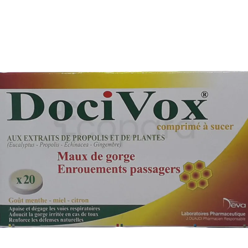 DOCIVOX BOITE DE 20 COMPRIMES