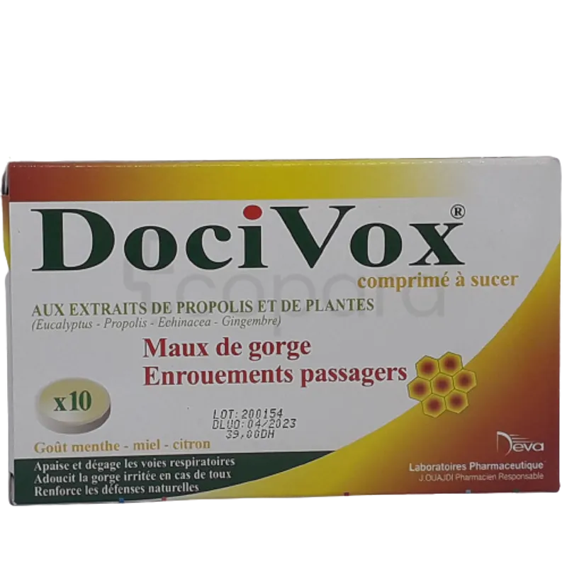 DOCIVOX BOITE DE 10 COMPRIMES