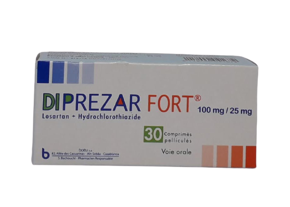DIPREZAR FORT 100MG/25MG BOITE DE 30 COMPRIMES