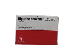 DIGOXINE 0.25MG BOITE DE 30 COMPRIMES