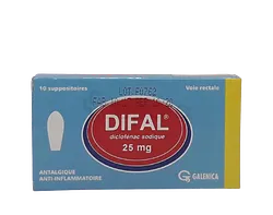 DIFAL 25MG ENFANT BOITE DE 10 SUPPOSITOIRES