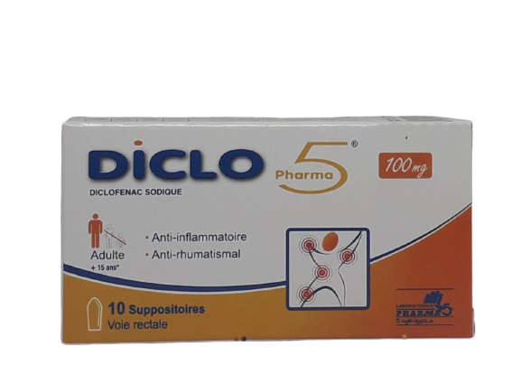 DICLO 100MG BOITE DE 10 SUPPOSITOIRES