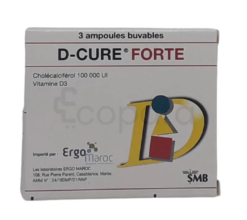 D CURE FORTE SOLUTION HUILEUSE BUVABLE BOITE DE 3 AMPOULES BUVABLES